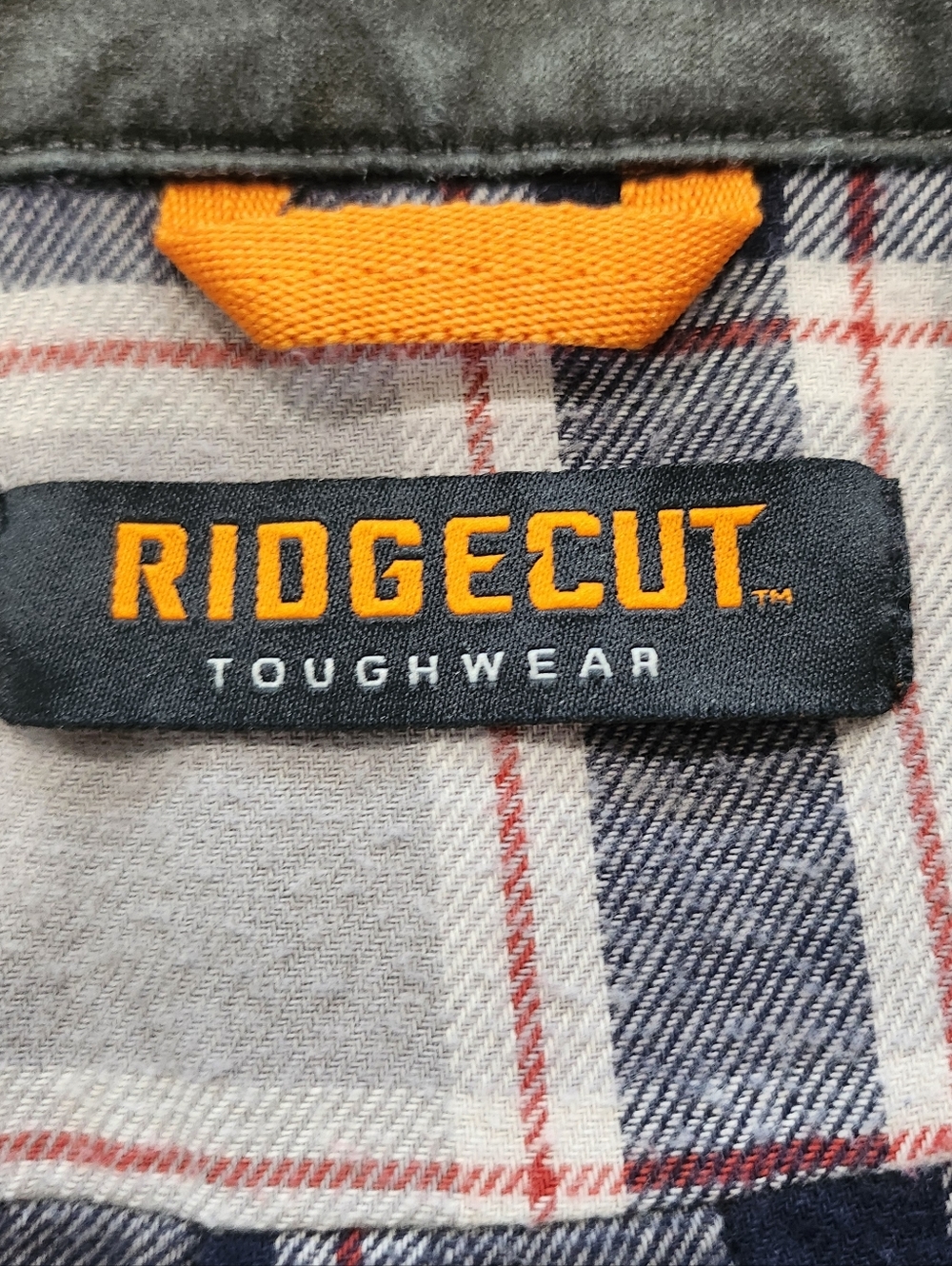 Ridgecut Toughwear Men's Medium Charcoal Gray Canvas Shirt Jacket Flannel Lined - Picture 8 of 13